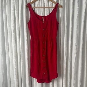Hello Miss Vibrant Red High Low Dress